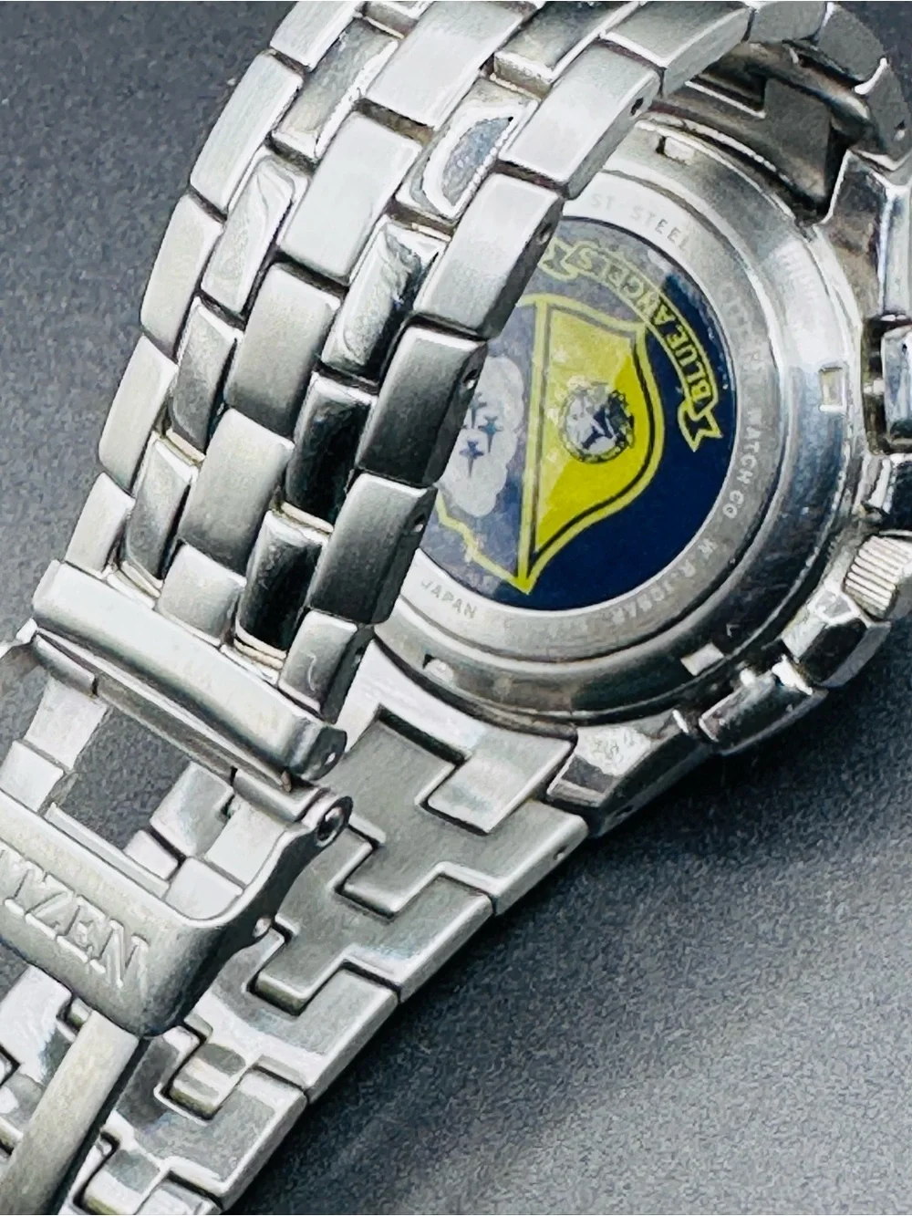 Citizen Eco-Drive Skyhawk Pilot Watch in Black & Yellow Accents. NO BOX.